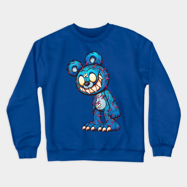 Scary Teddy Crewneck Sweatshirt by machmigo